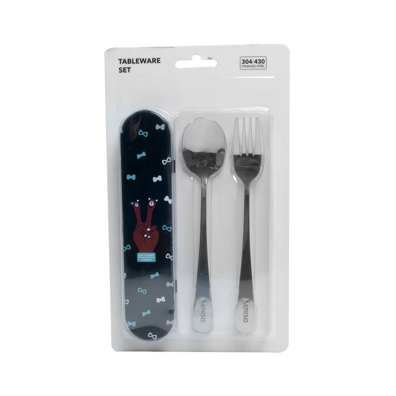 Set-De-cubiertos-cuchara-y-tenedor-de-Acero-Inoxidable-Con-Estuche-met-lico-negro-1-16