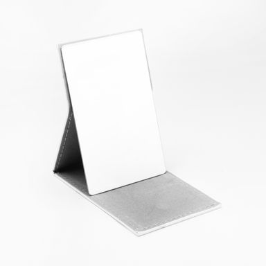 Espejo Portatil Rectangular Blanco - Serie Marmol Portátil