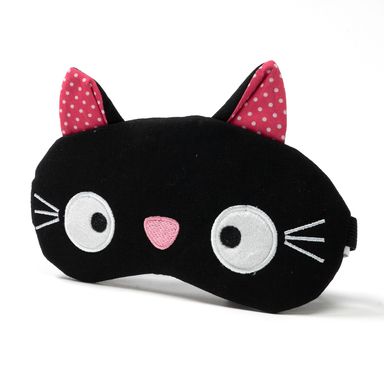 Antifaz Para Dormir Ajustable Diseño De Gato Cute Multicolor
