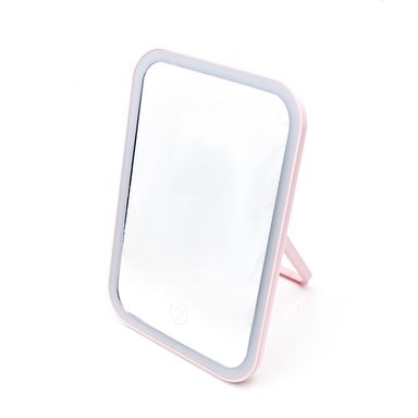 Espejo Con Luz Led Cuadrado MOD: CA72302 Rosa