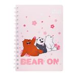 Libreta-Con-Espiral-Rayas-60-Hojas-Rosa-We-Bare-Bears-1-5273