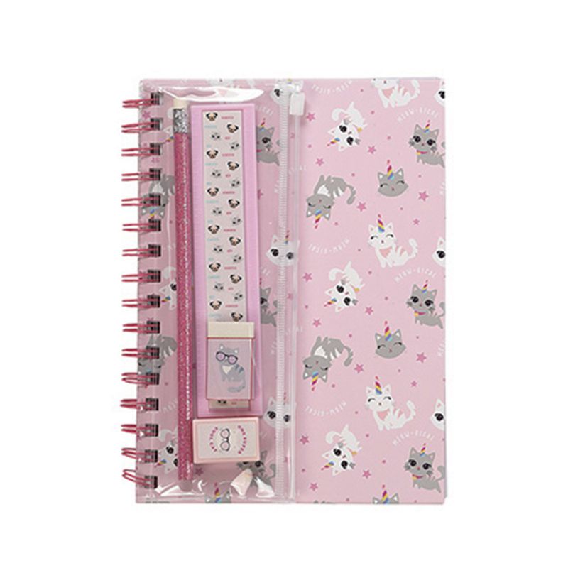 SET-DE-LIBRETA-DE-NOTAS-GATOS-REGLA-LAPIZ-SACAPUNTAS-GOMA-MINISO-2-6933