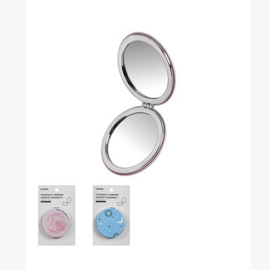 ESPEJO PORTÁTIL - REDONDO - PLEGABLE - DOBLE CARA MINISO