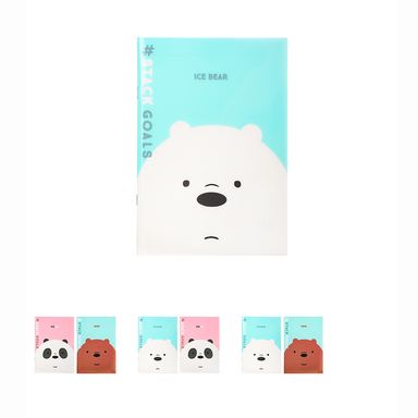 Paquete De Libreta De Notas De Pasta Dura - We Bare Bears We Bare Bears De 40 Hojas 13.8x20.5 cm 2 Piezas