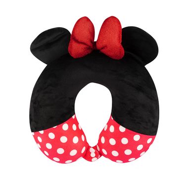 Almohada para Cuello con Orejas y Moño DISNEY Minnie Mouse Memory Foam Negro 33.7X31.8X10.1 cm