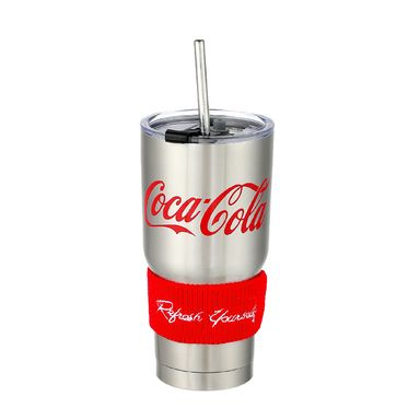 Termo Aislante Con Bombilla Coca Cola Coca Cola Acero Inoxidable 850 ml