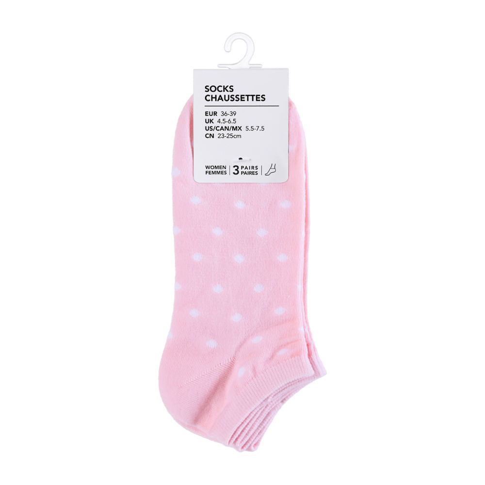 color rosa y azul Minnie Mouse 3 pares de calcetines para mujer 