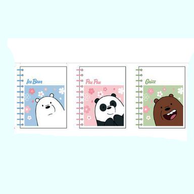 Libreta We Bare Bears Pequeña Con Espiral