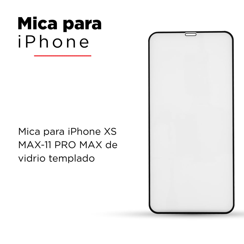 Lámina Mica Vidrio Templado iPhone XS Max