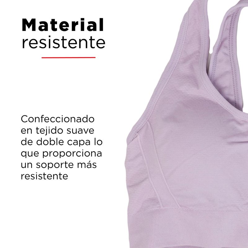 Brasier deportivo acolchonado para mujer gris L/XL - Miniso - Real Plaza