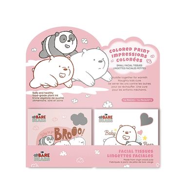 Paquete de Pañuelos Desechables con Corazones We Bare Bears