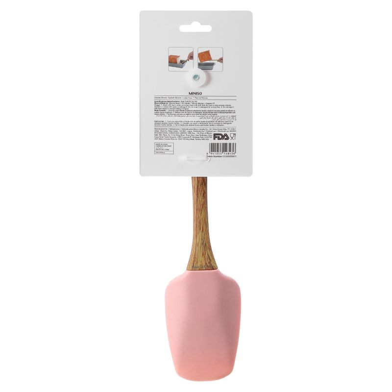 Esp-tula-Tipo-Cuchara-Con-Mango-De-Madera-Miniso-Resistente-Al-Calor-Silicona-Multicolor-2-2225