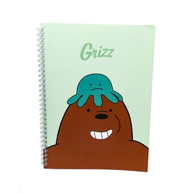 Libreta Grande con Espiral 26 hojas Tapa Blanda WE BARE BEARS