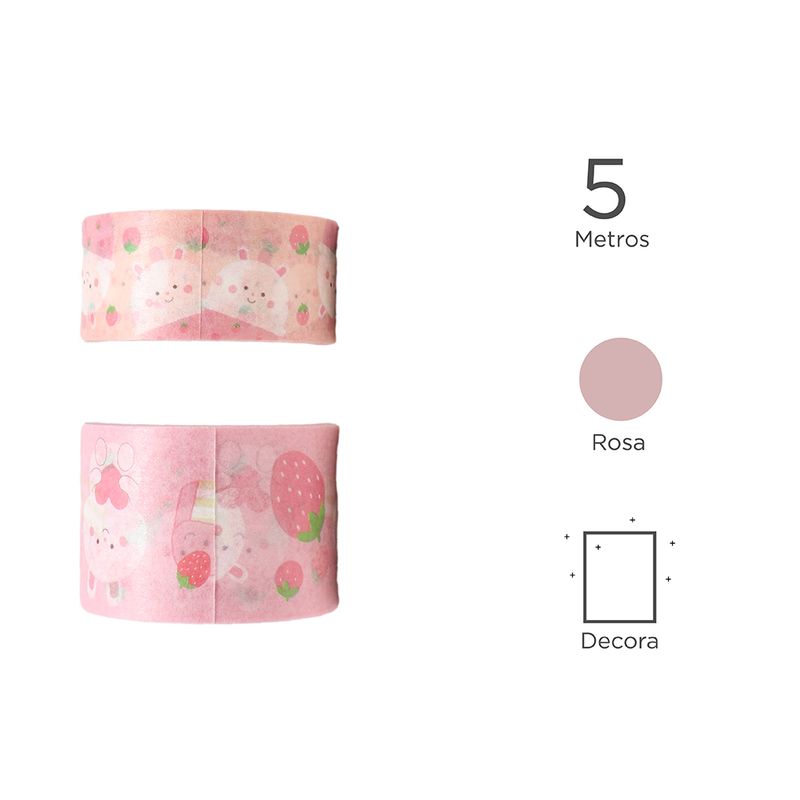 Adhesivo-Milk-Tea-Series-De-Conejo-2-Pzas-Miniso-Conejo-Rosas-2-Piezas-3-9912