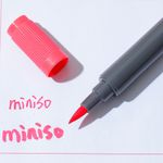 Plumon-A-Base-De-Agua-Doble-Punta-Rojo-Coral-16-8-1-2Cm-5-368