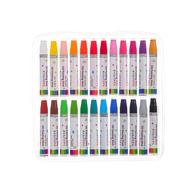 Paquete De Crayones De Oleo Con Estuche Transparente 185*212*29Cm MINISO
