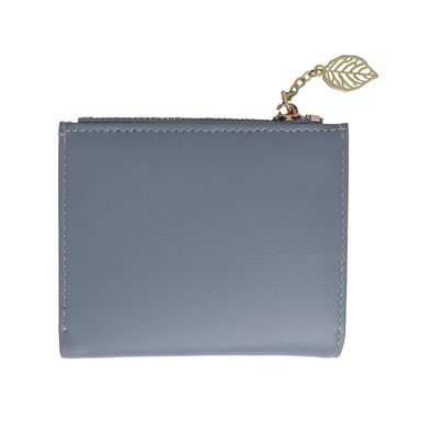 Billetera Corta De Mujer Con Hoja De Metal Azul Claro Miniso Azul claro