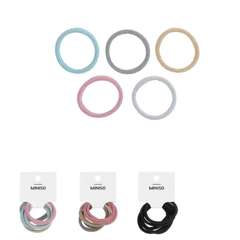 Banda-Elastica-Basica-De-Alambre-Plateado-Estilo-Simple-Dise-o-Mixto-Miniso-1-9960
