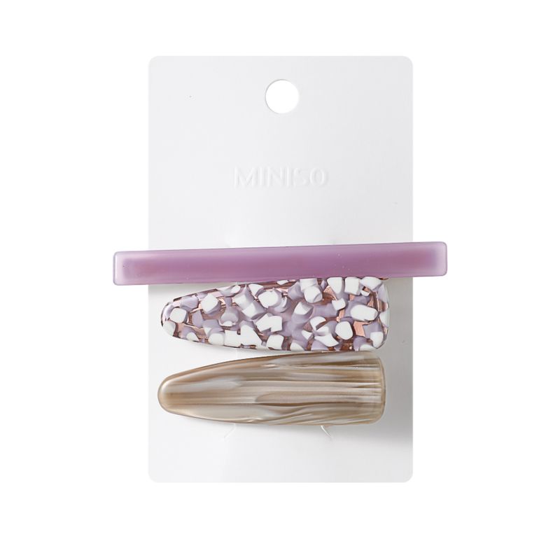 Broches-Para-El-Cabello-En-Forma-De-Gota-Modelos-Mixtos-3-Pzs-Cellulose-Acetate-Series-Miniso-3-10085