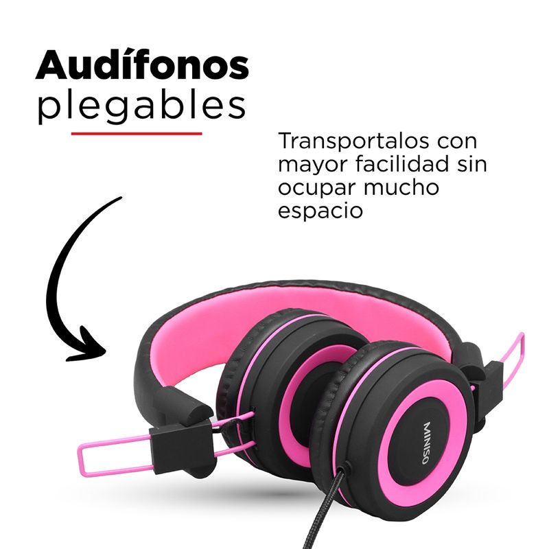 Audifonos-De-Diadema-De-Cable-Rosa-Negro-Podr-s-Recibir-Alguno-De-Los-Productos-En-Las-Im-genes-Seg-n-Stock-5-4554