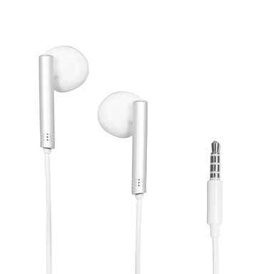 Audífonos De Cable Mod 1318 Con Control Y Micrófono Plateado