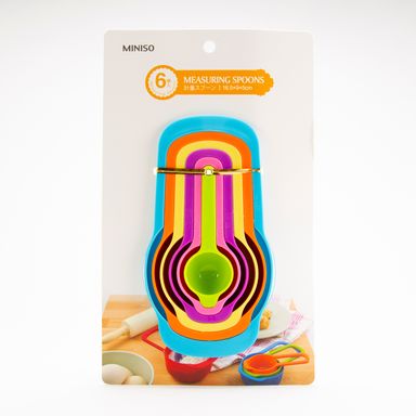 Cucharas De Medicion 6Pzas MINISO Medidoras Plásticas 6 Piezas