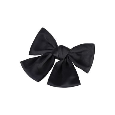 Moño Para Cabello Con Broche Negro