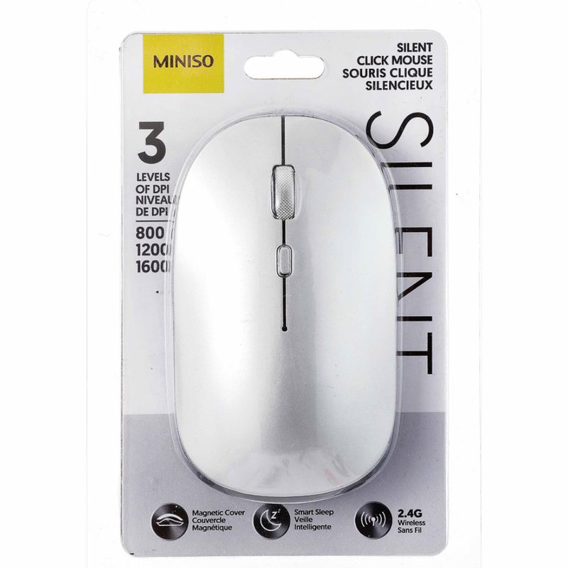 SOURIS SANS FIL 2,4 G (ARGENTE) M09