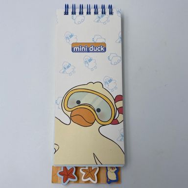 Cuaderno Con Espiral Diving Duck Series Goggles Diving Duck 80 Hojas Miniso Pato Blanco 17x7 cm 80 Hojas