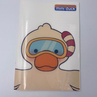 Cuaderno 16K Diving Duck Series Goggles Diving Duck 80 Hojas Miniso Pato Rayas Blanca 25.5x18 cm 40 Hojas