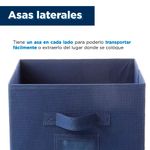Organizador-De-Tela-De-Color-Solido-MINISO-Plegable-Textil-Azul-27x27x27-cm-5-10854