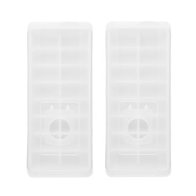 Molde Para Cubos De Hielo Blanco  2Pzas