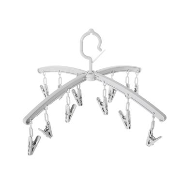 Colgante Plegable Para Ropa Con  Pinzas Gris