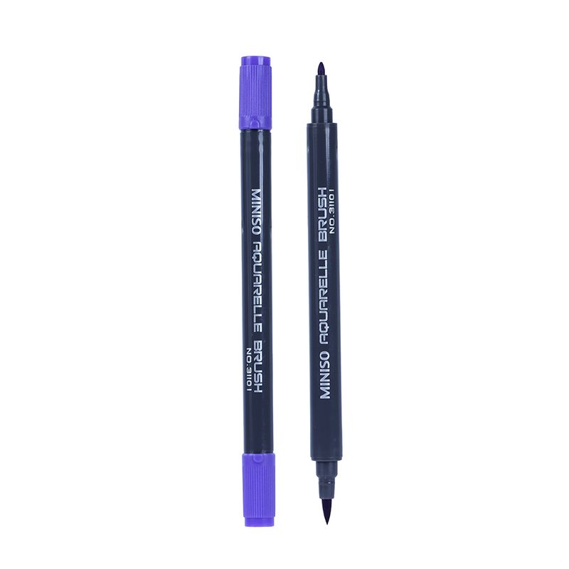 Plumon-A-Base-De-Agua-Doble-Punta-Morado-16-8-1-2Cm-1-363