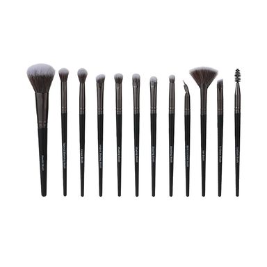 Kit Brochas De Maquillaje Premium Miniso Negro 12 Piezas