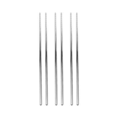 Paquete De Palillos Chinos De Acero Inoxidable  3Pzas