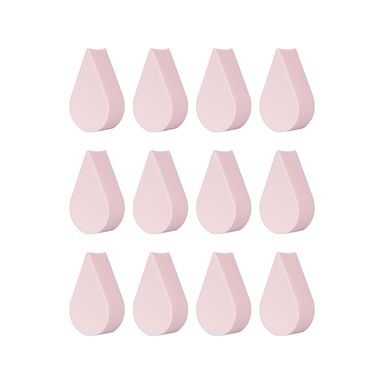Esponja Para Maquillaje Doble Uso En Forma De Gota Miniso Rosa 12 piezas