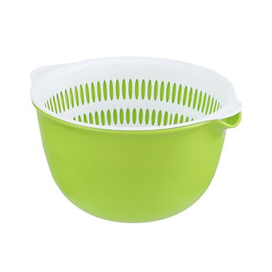 Colador De Dos Piezas Redondo MINISO Verde 2 Piezas