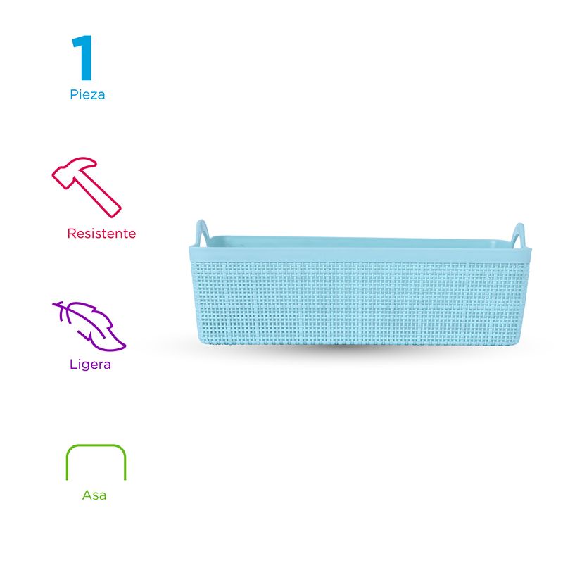 Cesto-Pl-stico-para-Almacenamiento-con-Mango-Trenzado-Pl-stico-Azul-24x18-5x10-3-cm-3-8589
