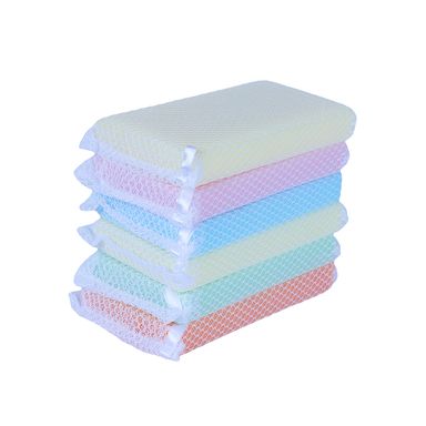 PAQUETE DE ESPONJAS CON MALLA - 6 PIEZAS