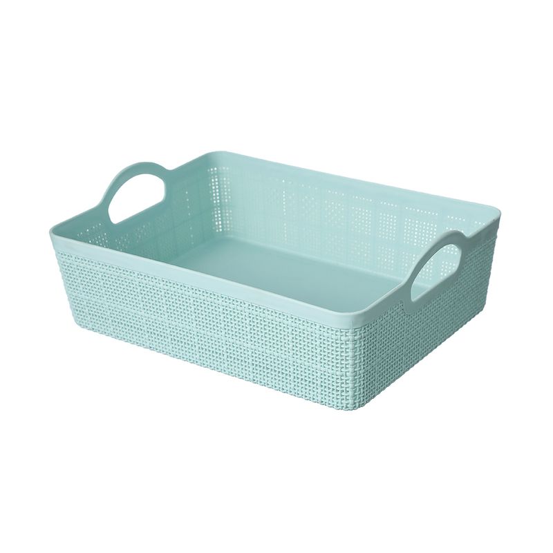 Cesto-Pl-stico-para-Almacenamiento-con-Mango-Trenzado-Pl-stico-Azul-24x18-5x10-3-cm-1-8589