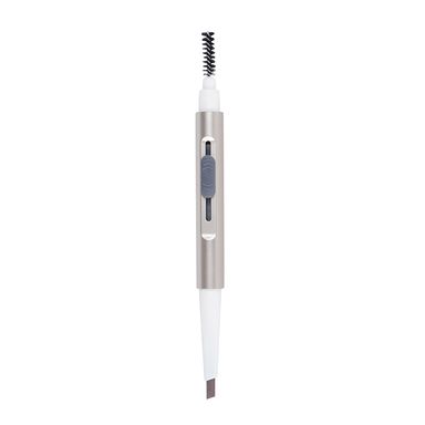 Lapiz Delineador Para Cejas  De Punta Plana Con Cepillo Café Oscuro 58*205 Mm