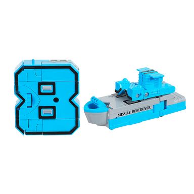 Juguete Transformable Miniso Buque Plástico Azul