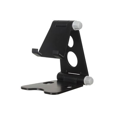SOPORTE PARA CELULAR DE ESCRITORIO - PLEGABLE - PORTÁTIL - NEGRO