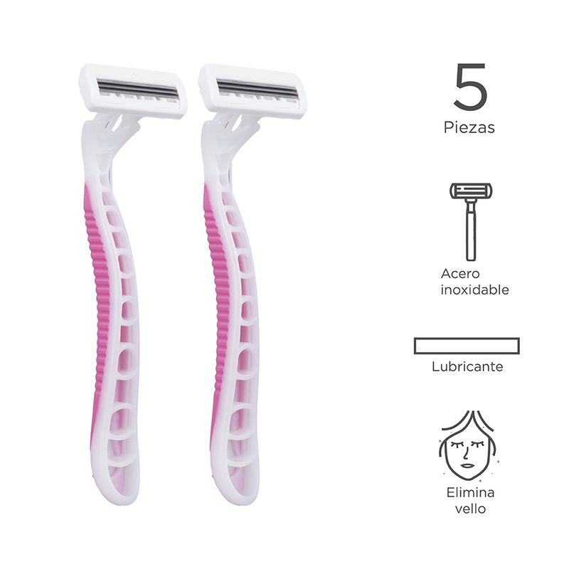 Paquete-De-Afeitadoras-Para-Mujer-De-3-Hojas-Rosa-5Pzas-3-151