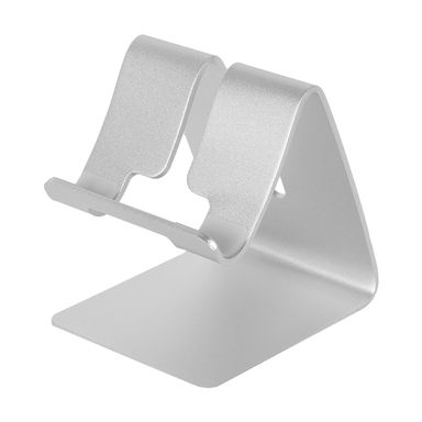 Soporte Para Celular De Escritorio Plateado