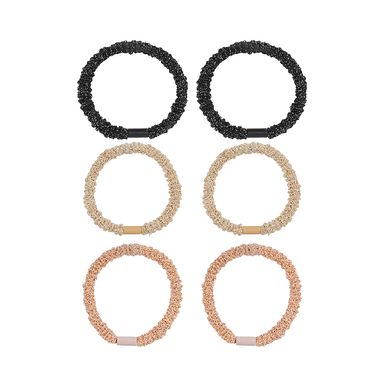 Ligas para el Cabello con Detalle de Hilo Brillante