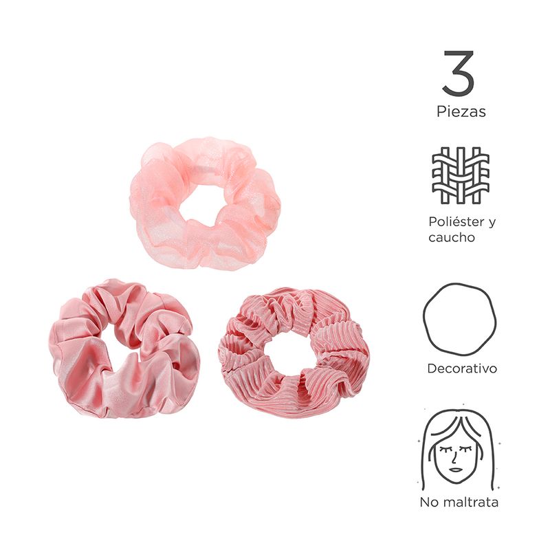 Paquete-De-Collet-Para-El-Cabello-Grandes-Pure-Color-Rosa-3Pzas-Miniso-Rosa-3-Piezas-3-9690