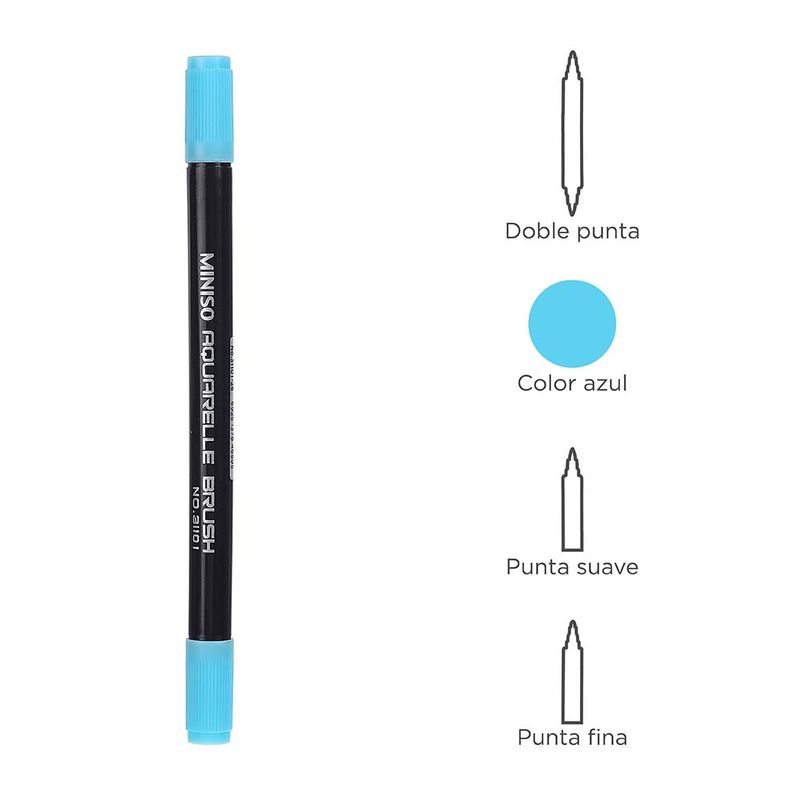 Plumon-A-Base-De-Agua-Doble-Punta-Cielo-16-8-1-2Cm-3-4142