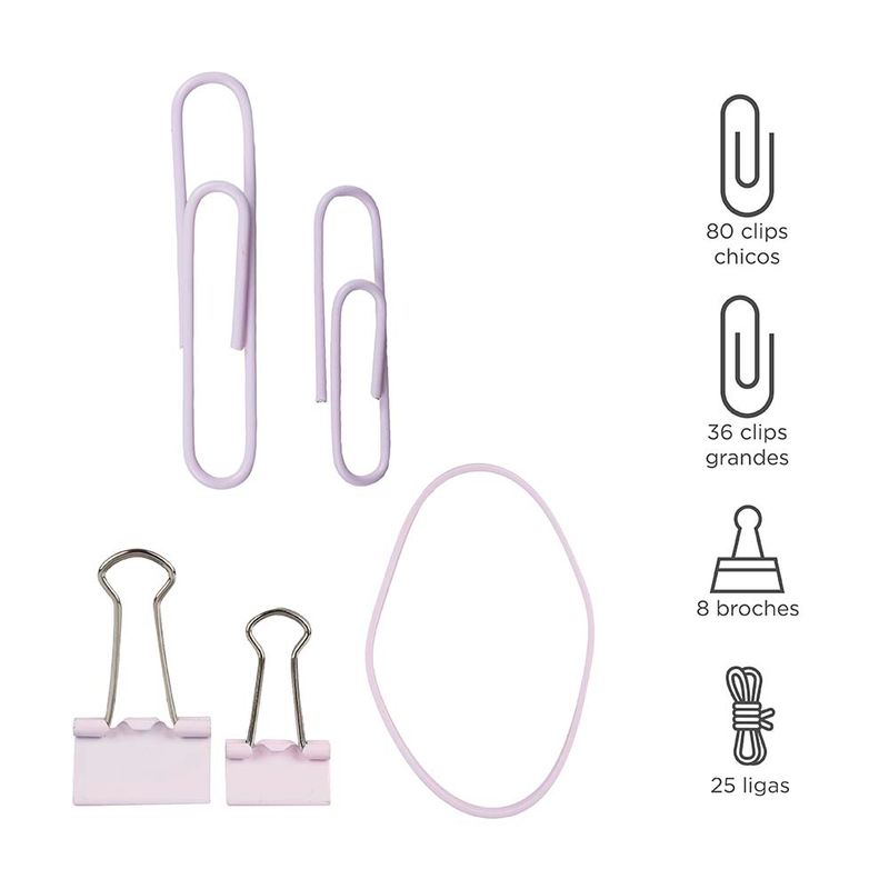 Set-de-Suministros-de-Oficina-Rosa-Rosa-154-Piezas-3-8440